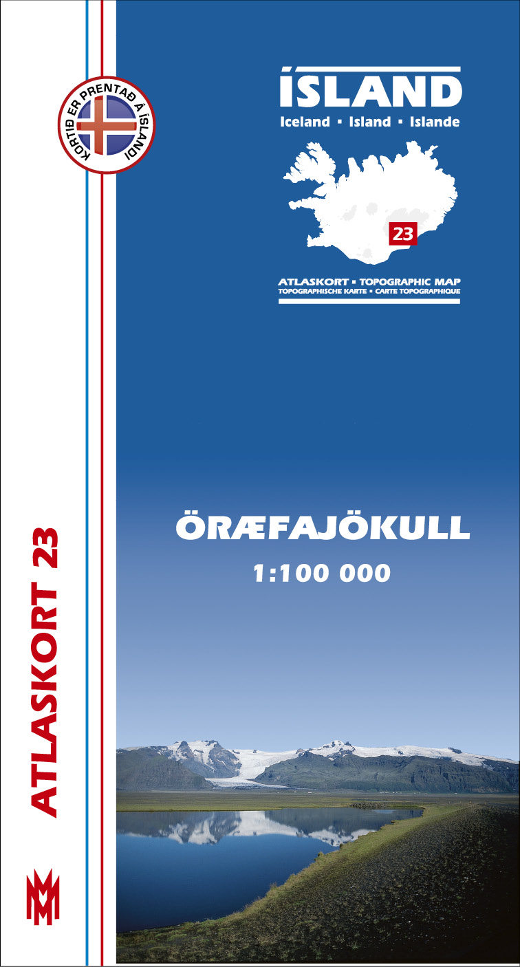 Atlaskort 23 - Öræfajökull