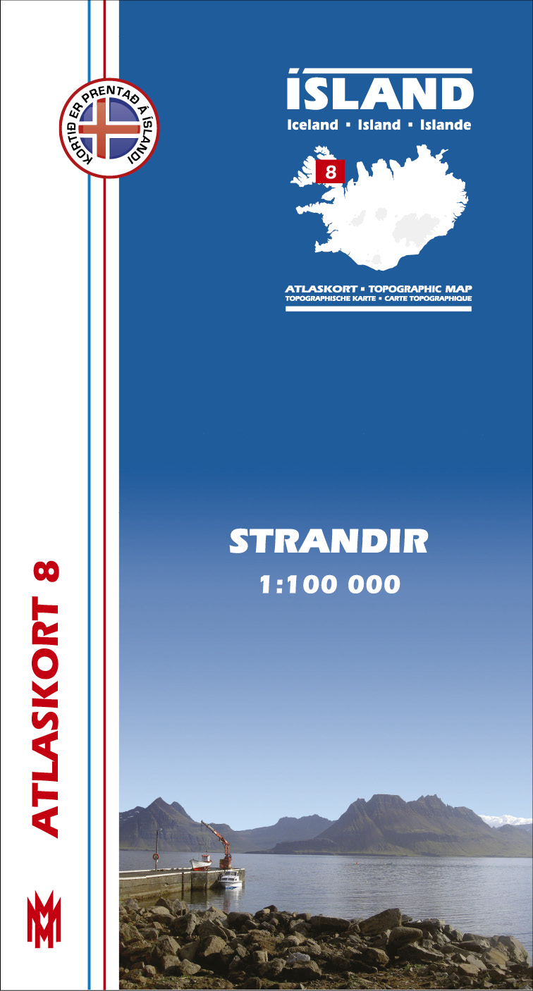 Atlaskort 8 - Strandir