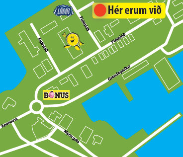 Kort af Fiskislóð