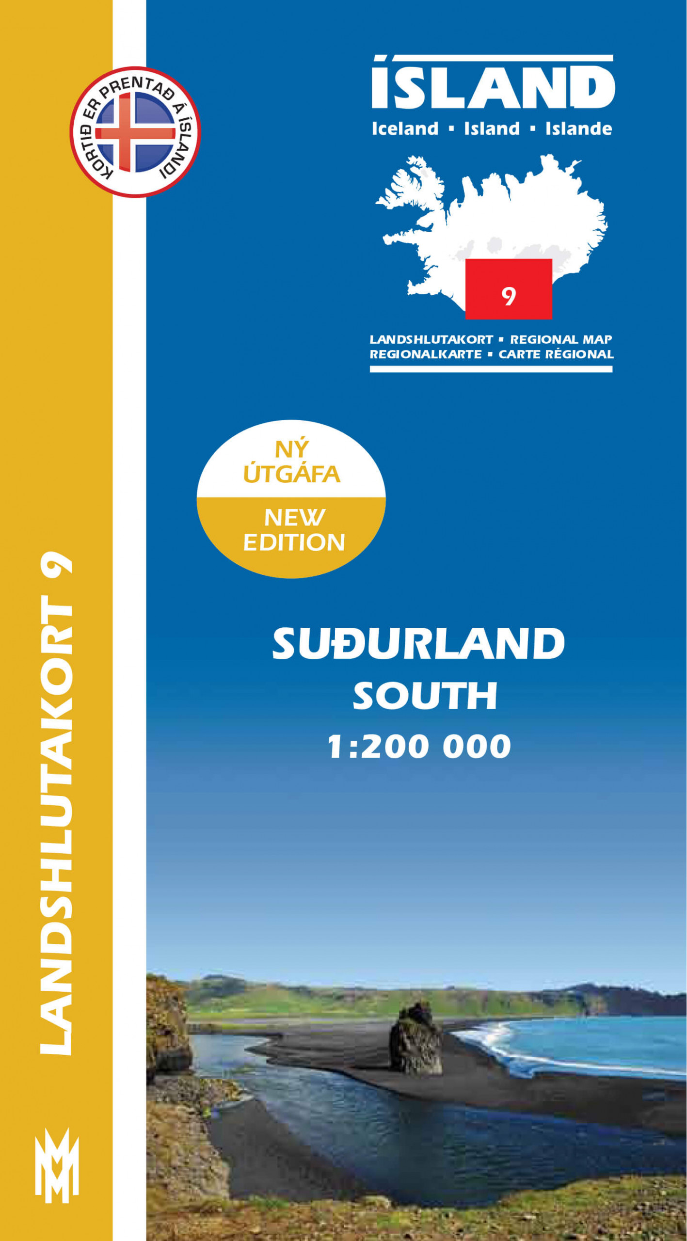 Landshlutakort 9 - Suðurland