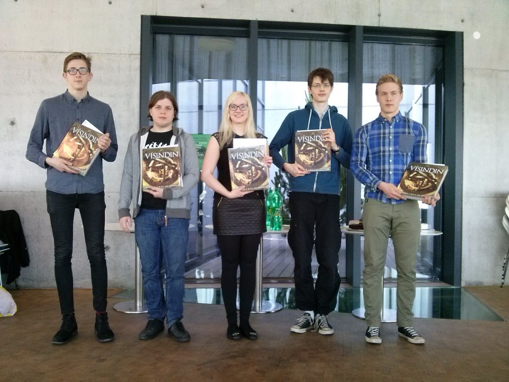 Sigurvegarar í Landskeppni í eðlisfræði 2014