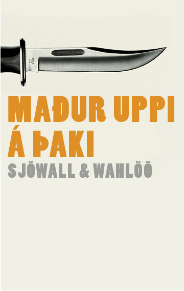 maður uppi á þaki