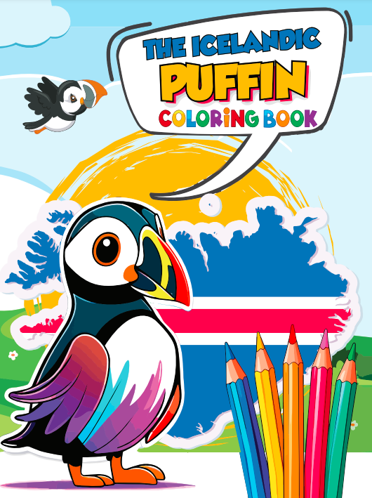 Icelandic Puffin Coloring Book (1)