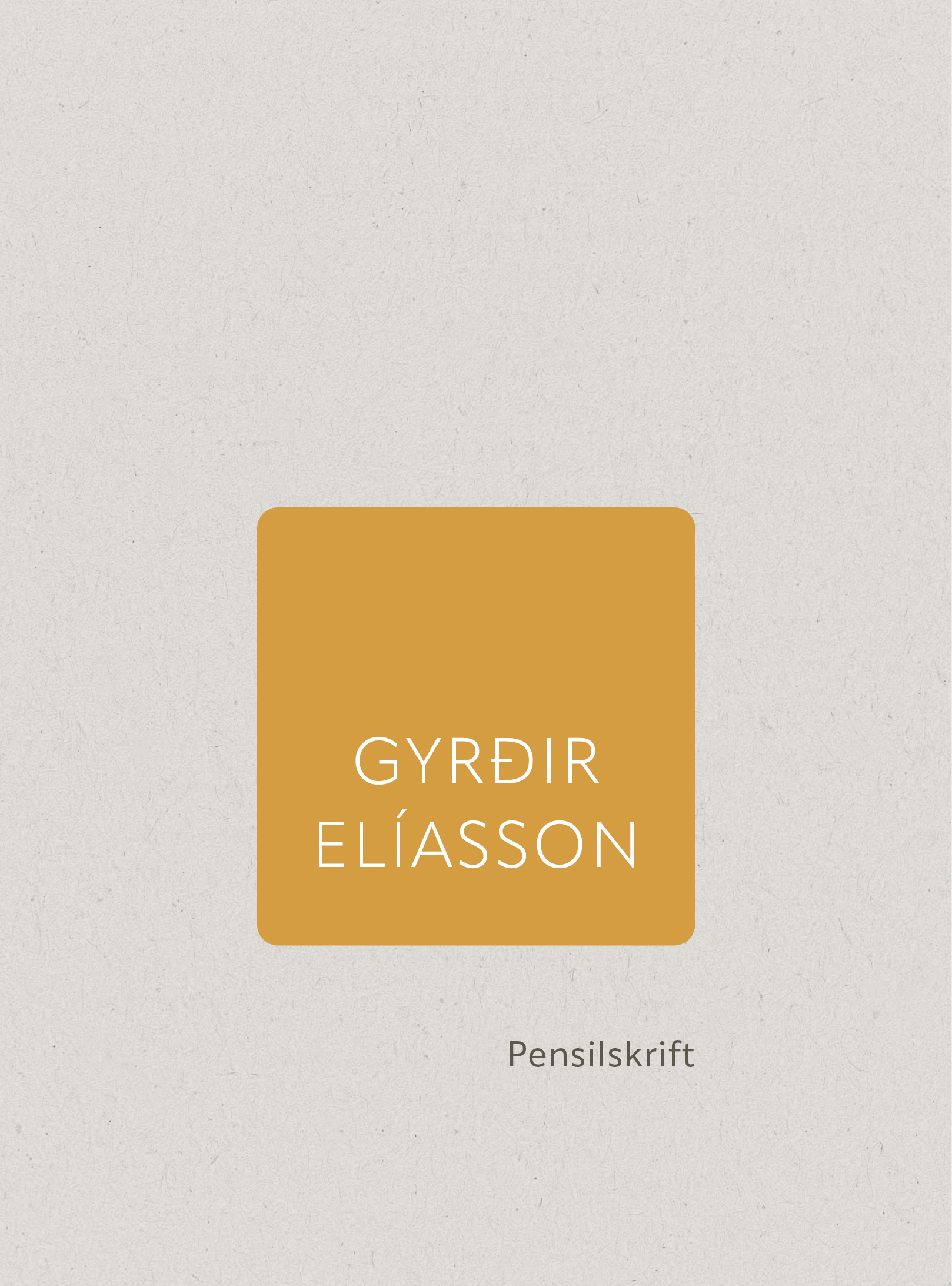 GE ritsafn 12 Pensilskrift FRAMAN